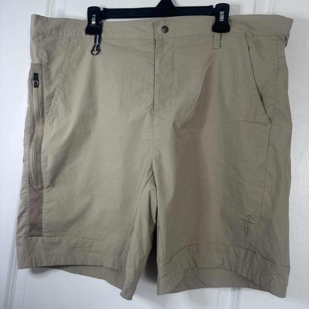 Reel Life Mens XXL Shorts Beige Side long pocket with zipper